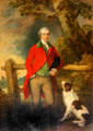 Portrait of Robert Thistlethwayte by Thomas Gainsborough in great drawing room at Duff House. Banff, Scotland.