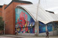 Giant octopus mural at Bristol Aquarium. Bristol, England