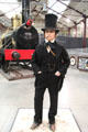 Isambard Kingdom Brunel model of famous engineer who built the Great Western Railway, at STEAM Museum of Great Western Railway. Swindon, England.