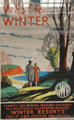GWR "West for Winter" poster promoting an illustrated booklet about "Winter Resorts" that could be reached by train at STEAM Museum of Great Western Railway. Swindon, England.