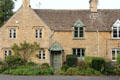 Home constructed of Cotswold stone with typical Cotswold roof. Lower Slaughter, England