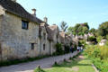 Antique weavers' cottages on Arlington Row. Bibury, England