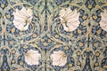 Pimpernel wallpaper by William Morris in billiard room at Wightwick Manor. Wolverhampton, England.