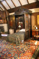 Large bedroom for guests at Wightwick Manor. Wolverhampton, England.