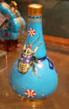 Porcelain vase with Beetles by Christopher Dresser made by Minton & Co of Stoke-on-Trent at Ashmolean Museum. Oxford, England.