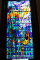 Belfast Dockers Strike 1907-Centenary window by John McLaughlin at Belfast City Hall. Belfast, Northern Ireland.