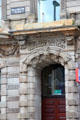 Doorway details of Scottish Provident Institution on Donegall Square. Belfast, Northern Ireland.