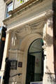 Portal of Linen Hall Library, founded 1788. Belfast, Northern Ireland.