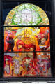 Game of Thrones - King's Landing stained glass window at Waterfront Hall. Belfast, Northern Ireland.