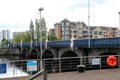 Queen's Bridge over Lagan River. Belfast, Northern Ireland.