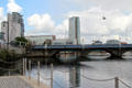 Queen's Bridge over Lagan River. Belfast, Northern Ireland.