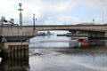 Lagan Bridge over Lagan River. Belfast, Northern Ireland.