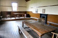 Interior of Hand & Pen Orange Lodge 597 at Ulster Folk Park. Belfast, Northern Ireland.