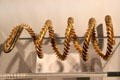 Celtic gold twisted spiral at Ulster Museum. Belfast, Northern Ireland.