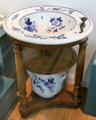 Earthenware wash set & stand by Belleek at Ulster Museum. Belfast, Northern Ireland.