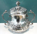 Silver 'Dopping' porringer by John Phillips of Dublin at Ulster Museum. Belfast, Northern Ireland.