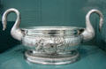 Silver swan wine cistern by John Hamilton of Dublin at Ulster Museum. Belfast, Northern Ireland.