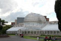 Glass Palm House in Botanic Gardens. Belfast, Northern Ireland.
