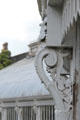 Cast iron support of glass Palm House in Botanic Gardens. Belfast, Northern Ireland.