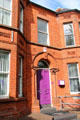 Queen's Quarter neighborhood streetscape. Belfast, Northern Ireland.