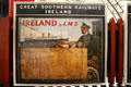 Ireland by LMS poster with schedules at Ulster Transport Museum. Belfast, Northern Ireland.