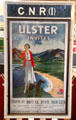 Royal Mail Routes poster at Ulster Transport Museum. Belfast, Northern Ireland.