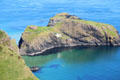 Carrick-a-Rede Rope Bridge on Antrim Coast. Northern Ireland.