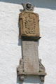 Gravestone on Ballintoy Parish Church. Ballintoy, Northern Ireland.