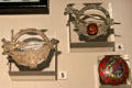 Celtic revival brooches & pins at Ulster American Folk Park. Omagh, Northern Ireland.