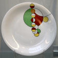 Tokyo Imperial Hotel china with overlapping circles by Frank Lloyd Wright & made in Tokyo at British Museum. London, United Kingdom.