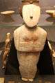 Cycladic Spedos-type female figure volcanic ash idol from Syros at British Museum. London, United Kingdom.