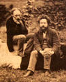 Edward Burne-Jones & William Morris photograph by Frederick Hollyer at Morris Gallery. London, United Kingdom.