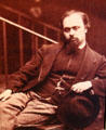 Dante Gabriel Rossetti photo by Lewis Carroll at Morris Gallery. London, United Kingdom.