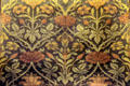 Rose & Lily woven silk & wool fabric by John Henry Dearle at Morris Gallery. London, United Kingdom.