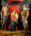 Virgin & Child with Saints painting by Andrea Mantegna at National Gallery. London, United Kingdom.