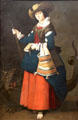 St Margaret of Antioch painting by Francisco de Zurbarán at National Gallery. London, United Kingdom