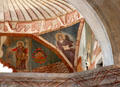 Squinch mural of St Mark the Evangelist at Mission San Xavier del Bac. Tucson, AZ.