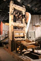 Stamp mill for crushing silver ore at Arizona History Museum. Tucson, AZ.