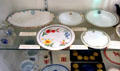 Collection of Southern Pacific railway china at Southern Arizona Transportation Museum. Tucson, AZ.