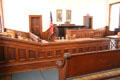 Original courtroom at Tombstone Courthouse Museum. Tombstone, AZ.