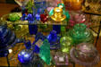 Colored glass in shop in Old Sacramento. Sacramento, CA.