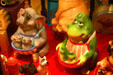 Elephant & frog comical pottery in shop in Old Sacramento. Sacramento, CA.
