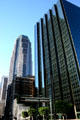 Manulife Plaza & hexagonal Figueroa at Wilshire building. Los Angeles, CA.