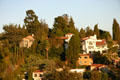 Houses in hills above Hollywood Blvd. Hollywood, CA.