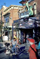Shopping mall in style of early American town at Universal Studios. Universal City, CA.