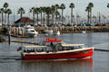 Red Aquabus II provides transport around Long Beach. Long Beach, CA.