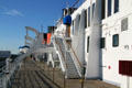 Upper decks of Queen Mary. Long Beach, CA.