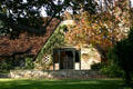 Rough stone & shingle house. Santa Monica, CA.