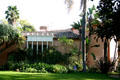 Spanish-Colonial-style house with rich garden. Santa Monica, CA.
