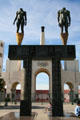 Olympic Gateway by Robert Graham before Memorial Coliseum. Los Angeles, CA.